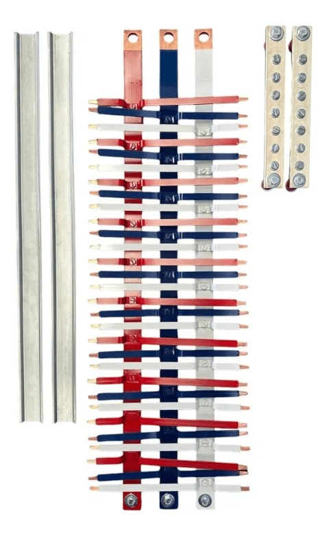 Kit Barramento Trifásico 400a 72 Polos Ate 63a Inova